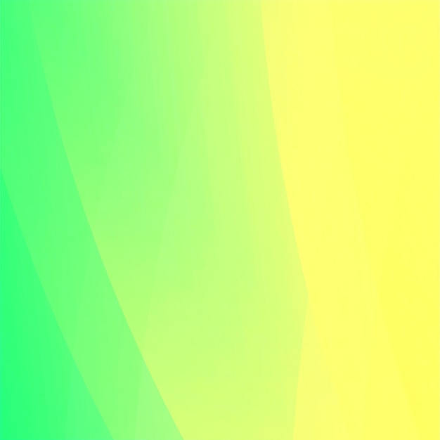 Vlotte groene en gele gradiënt vierkante achtergrond
