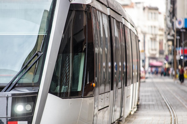 Vlt-trein in het centrum van Rio de Janeiro, Brazilië