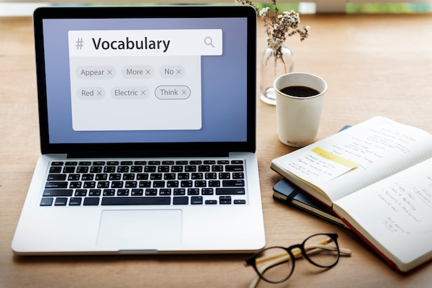 Vocabulary words learning studying explanation