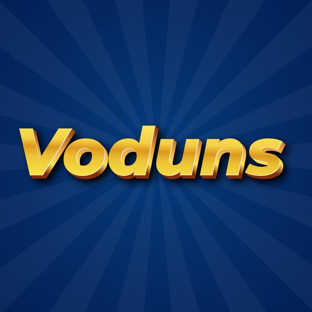 Voduns テキスト効果 ゴールド JPG 魅力的なバックグラウンドカード写真