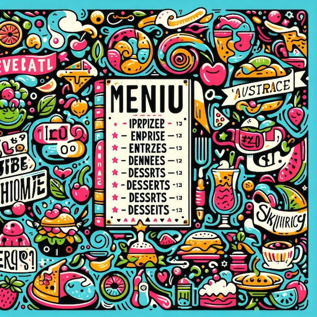 voedsel menu illustratie