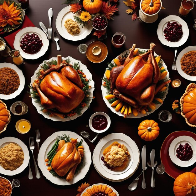 Foto voedsel voor de thanksgiving viering