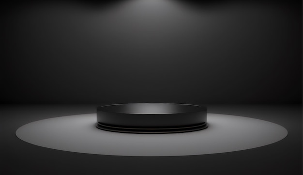 Voeg verfijning toe aan uw productlancering met dit zwarte podium