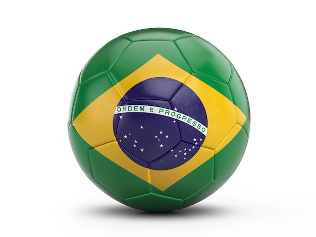 Voetbal Brazilië vlag