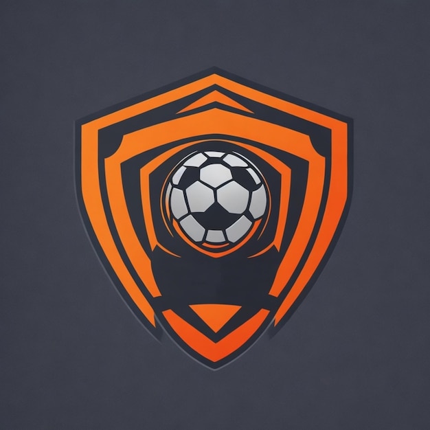 Foto voetbal- en voetballogo