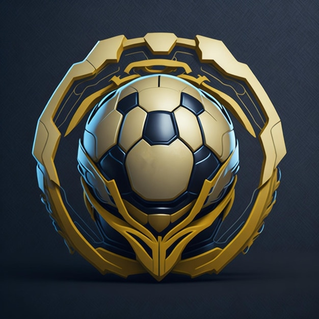Voetbal- en voetbalteam Esport-logo