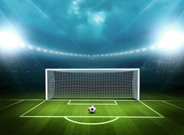 voetbal geen mensen bal stadion voetbal telstar
