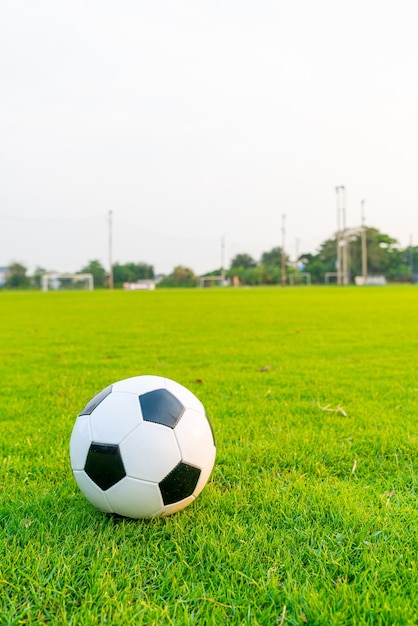 Voetbal op het voetbalveld