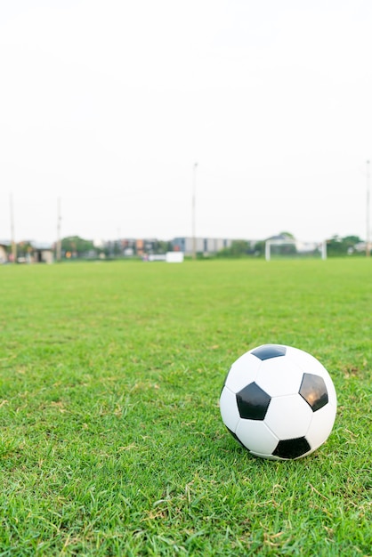 Voetbal op het voetbalveld