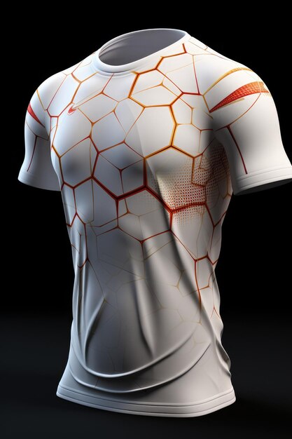 Foto voetbal t-shirt ontwerp mockup