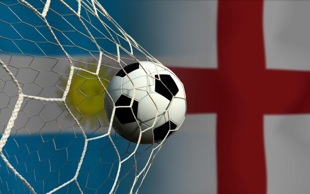 Voetbalbekercompetitie tussen de nationale Argentijnse en de nationale Engeland