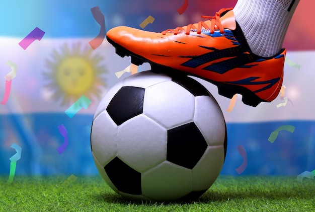 Voetbalbekercompetitie tussen het nationale Nederland en het nationale Argentinië
