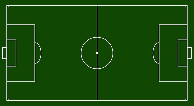 Voetbalveld concept