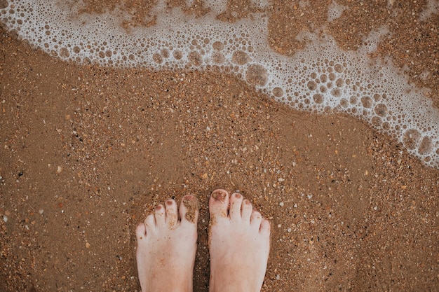 voeten en zand