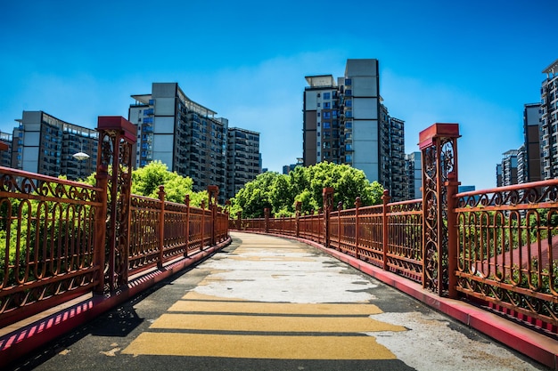 Voetgangersbrug in Fredericton