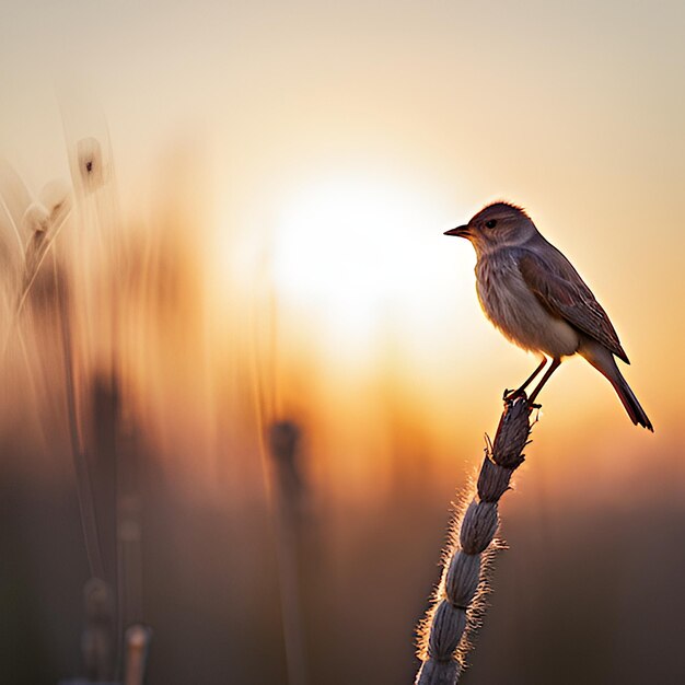 Vogel in Landschap Achtergrond Aard