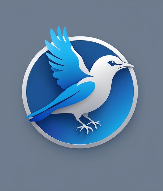 Foto vogel logo vogel symbool een vogel logo