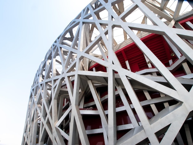 Vogelnest van het Nationale Stadion van Peking.