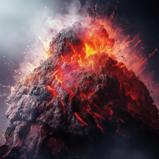 Фото Взрыв вулкана
