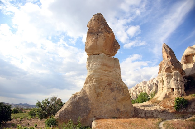 Rocce vulcaniche in cappadocia, turchia