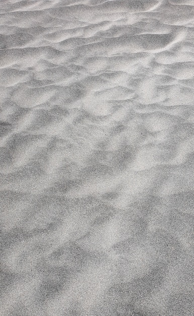 Volcanic sand on the beach