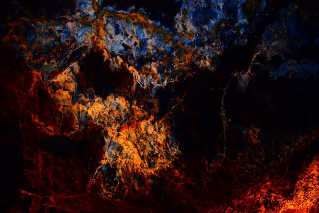 Volcanic  tube texture, colorful abstract