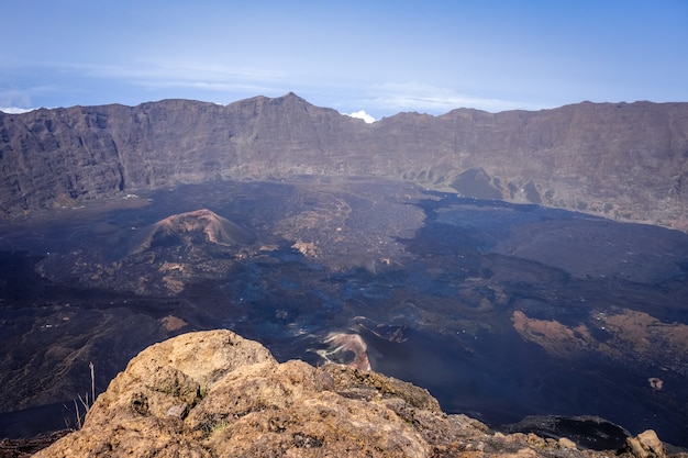 カーボベルデの火山クレーター