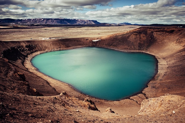 Volcano crater Viti