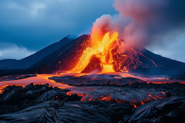 volcano eruption
