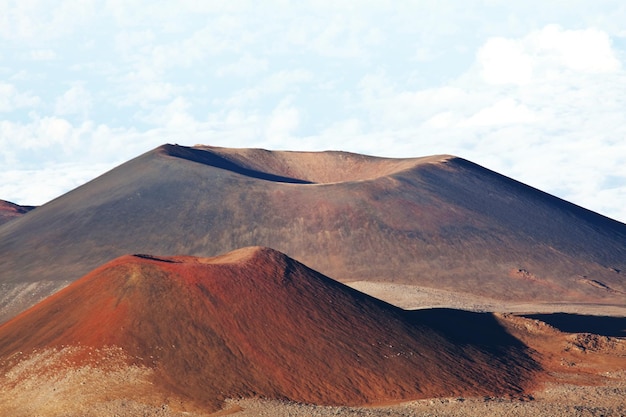 Foto il vulcano haleakala a maui, hawaii