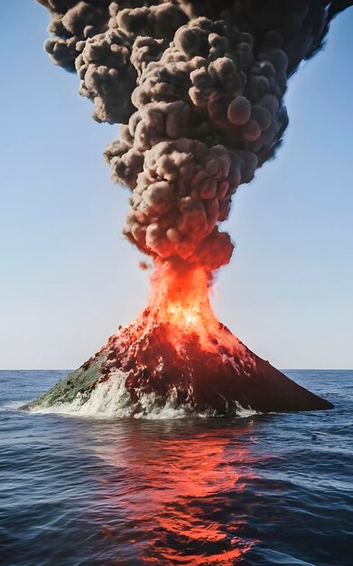 写真 大海の火山