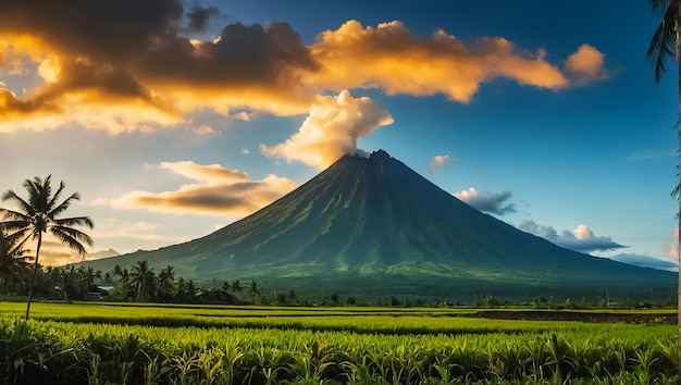 Photo volcano mayon philippines