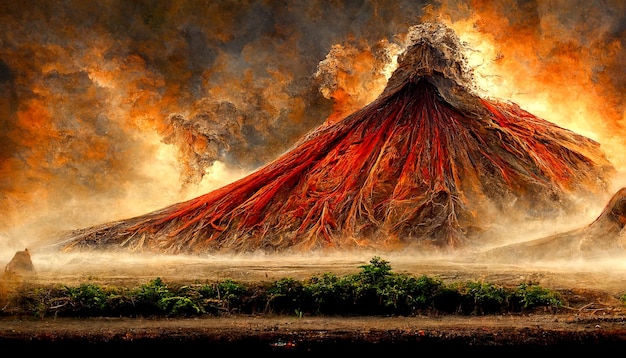 Volcano wallpaper background