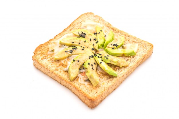 volkoren brood toast met avocado