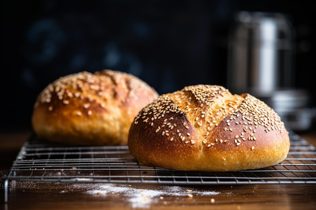 Foto volkorenbrood met sesamzaad