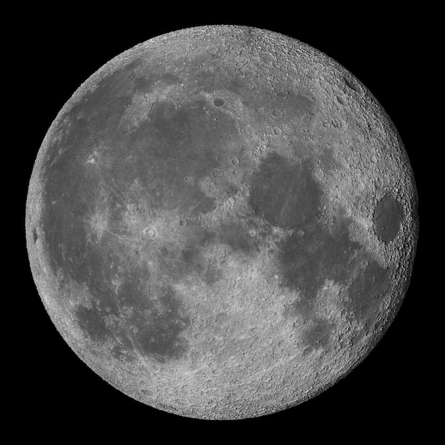 Foto volle maan met kraters