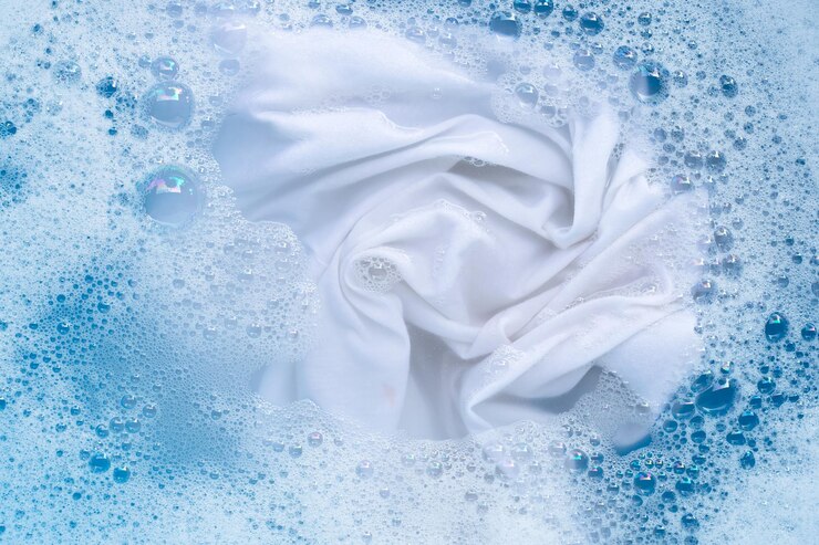 Foto volledige opname van bubbels in water