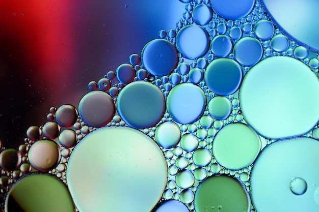 Volledige opname van bubbels