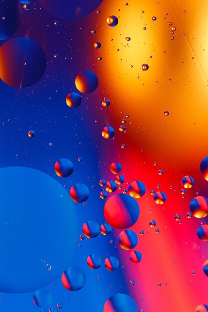 Volledige opname van bubbels