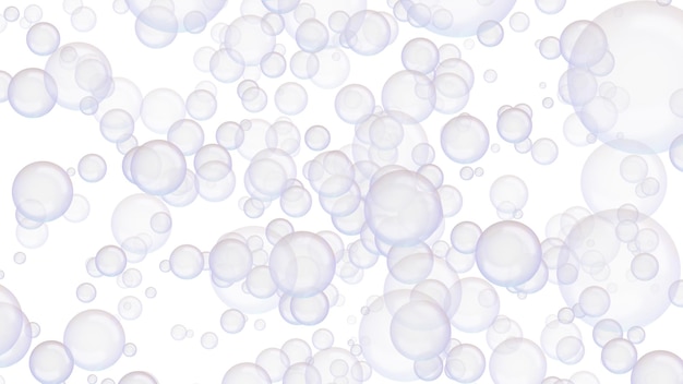 Volledige opname van bubbels
