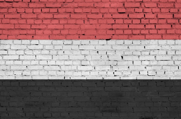 Volledige opname van de bakstenen muur