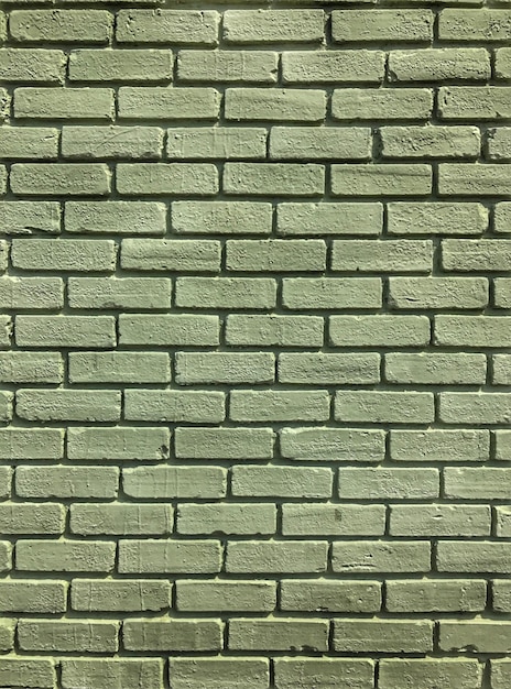Volledige opname van de bakstenen muur
