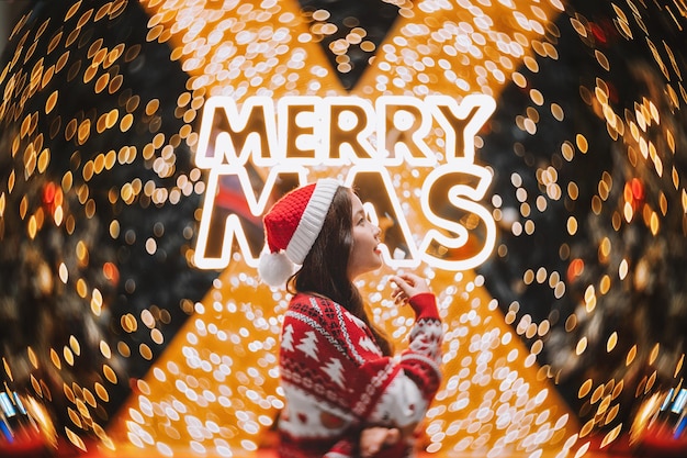 Volledige opname van de kerstversiering