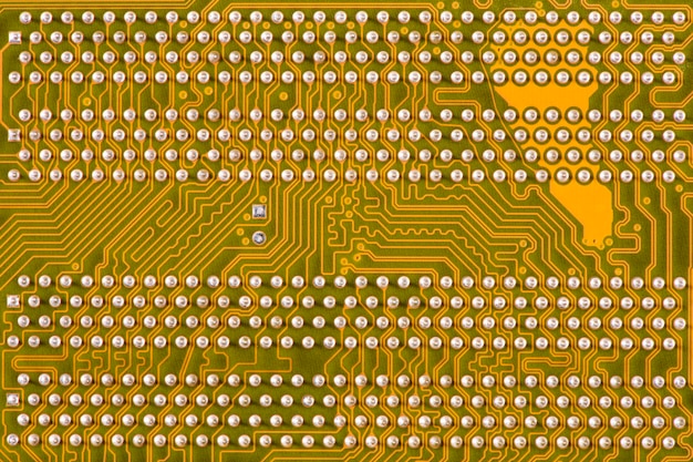 Volledige opname van een computerchip