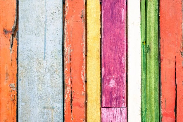 Foto volledige opname van een kleurrijke muur