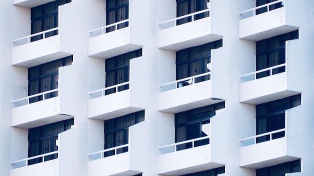 Volledige opname van een woongebouw