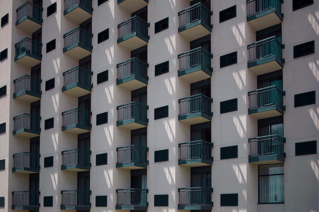 Volledige opname van een woongebouw