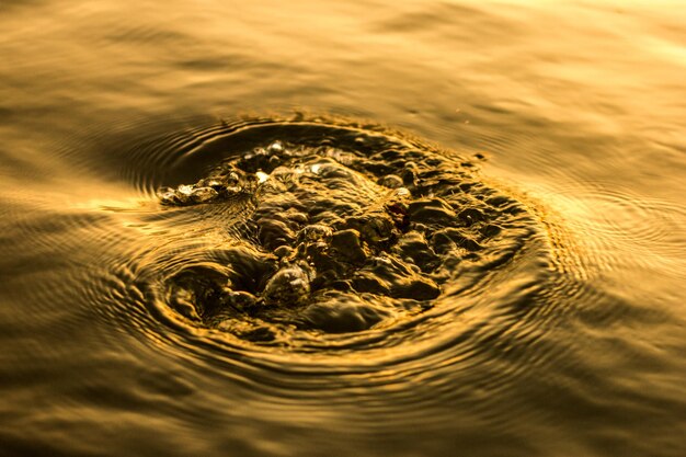 Foto volledige opname van gerimpeld water