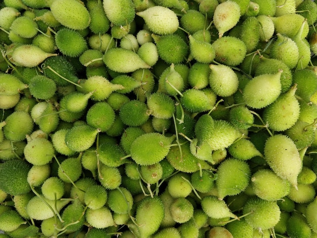 Volledige opname van groene vruchten