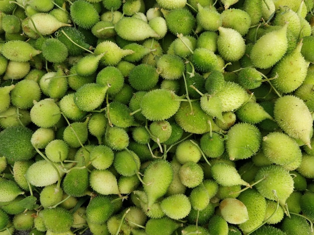 Volledige opname van groene vruchten